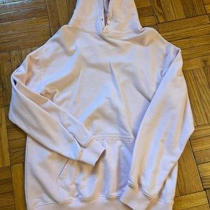 Oversized pink hoodie